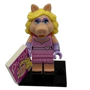 LEGO Minifigure Miss Piggy Muppets Series Collectible Toy‎ Figure with Tile
